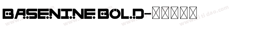 BaseNine Bold字体转换
